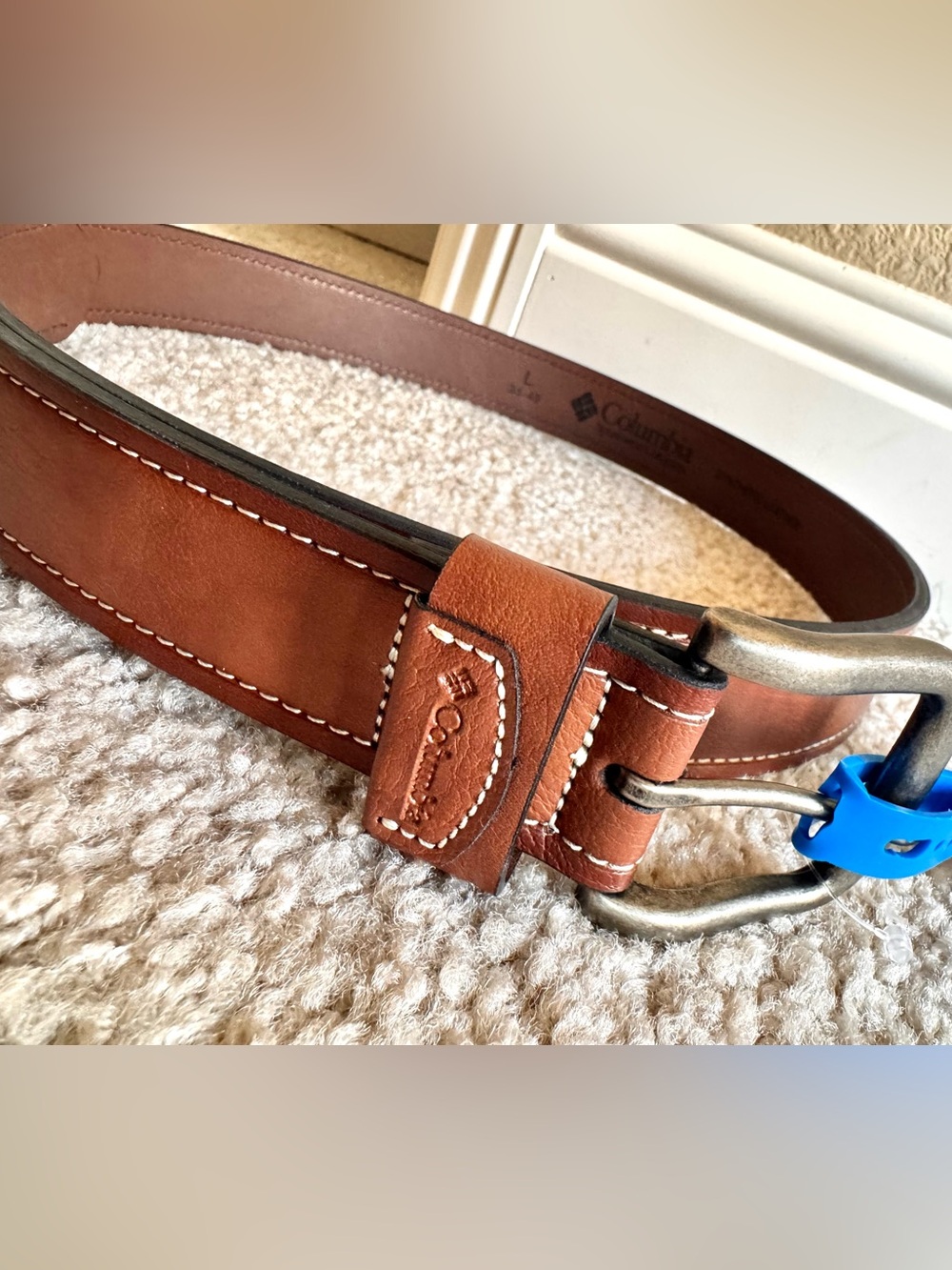 COLUMBIA Everyday Leather BELT BROWN MEN'S  SIZE Large 38- 40 NWT